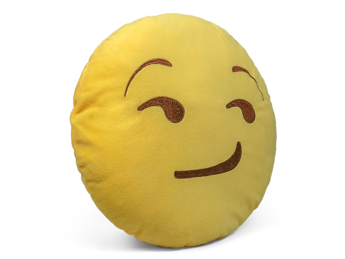 30cm Smiley Face / Yellow Emoji Cushion Pillow for Kids/Novelty *FAST SHIPPING*