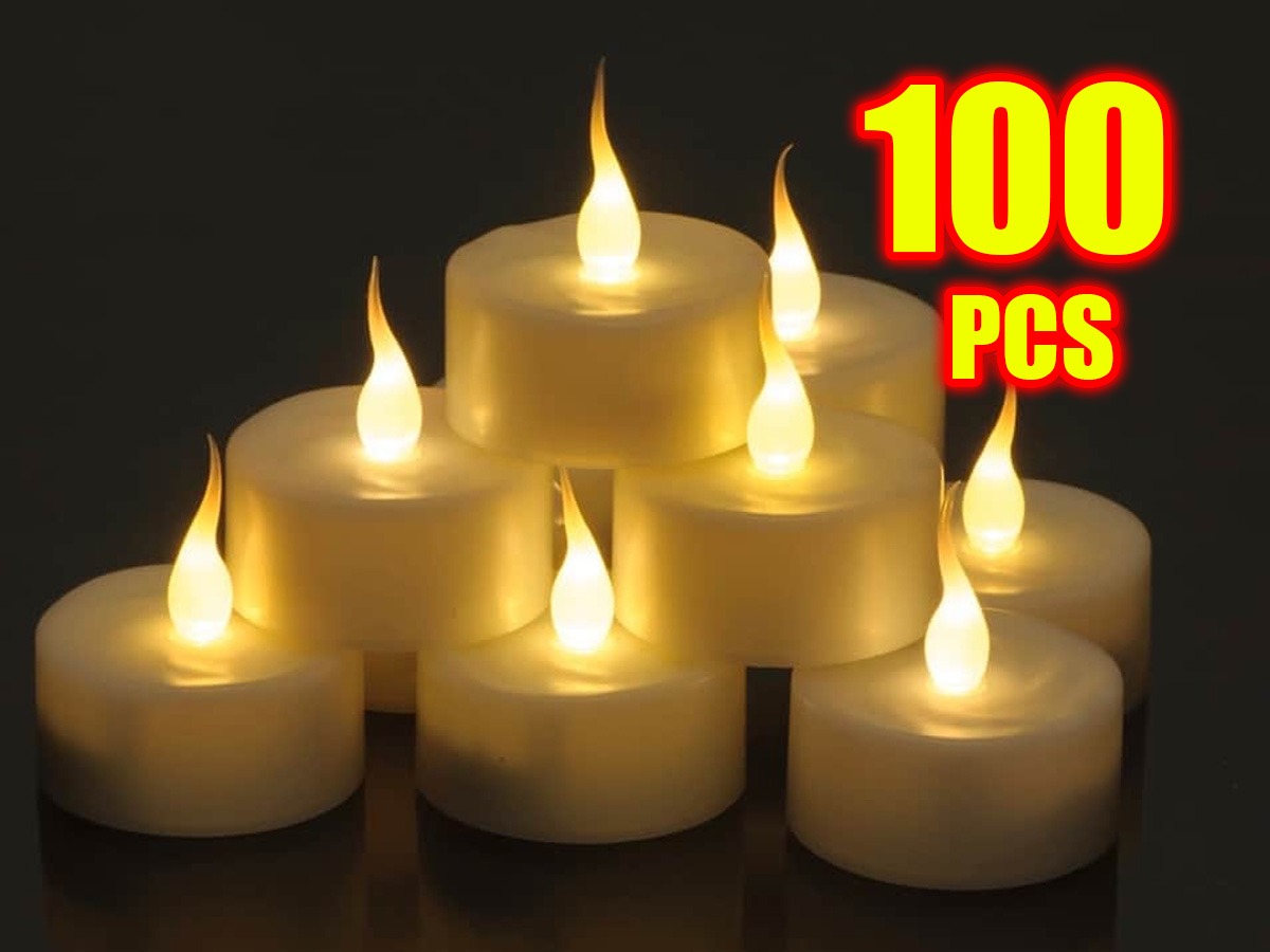 WHITE Steady Flameless LED Tea Lights Candles Battery KID/PET SAFE-FAST SHIP - Picture 11 of 11